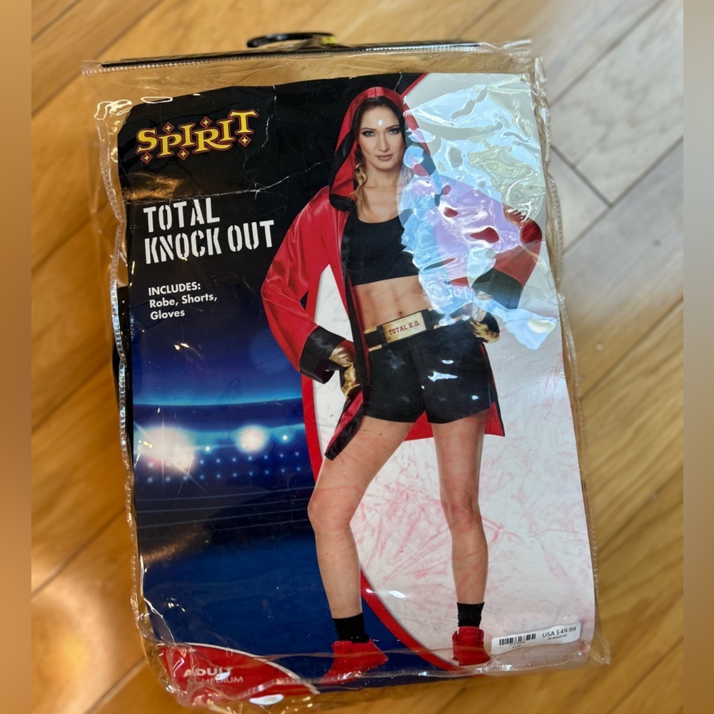 Spirit Y2K 90s Athletic Women's Total Knockout Women’s Fighter Costume M